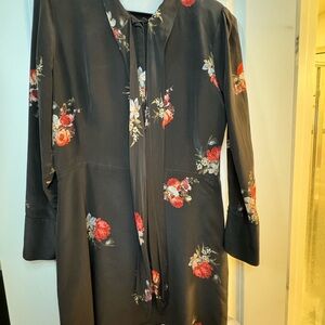 The Kooples Floral Black Dress